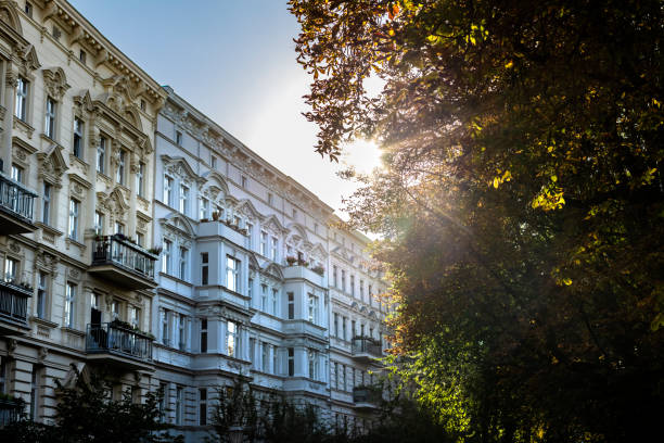 istock Old houses in Berlin in autumn with sun 2170929582