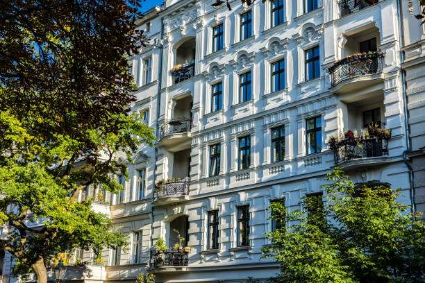 istock Old houses in Berlin with sun 2170929584