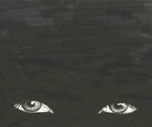 istock hand drawings of human eyes in the dark 2170937375