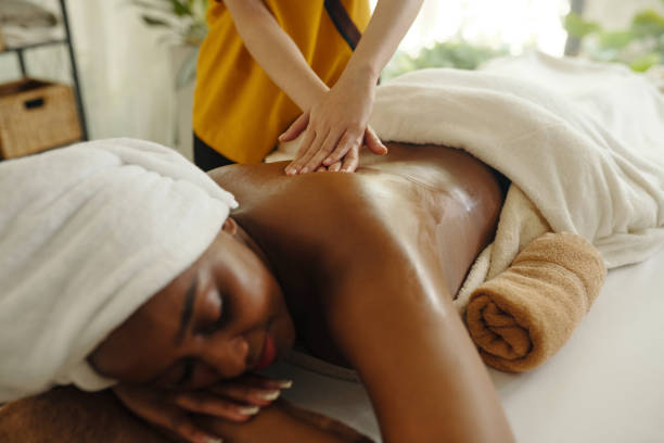 istock Skilled Therapist Providing Relaxing Full Body Massage 2170937709