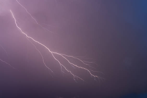 istock Lightning, lightening, thunder, storm in the mystery summer sky 2170943585