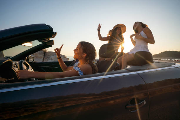 istock Girls singing while traveling by car 2170944896