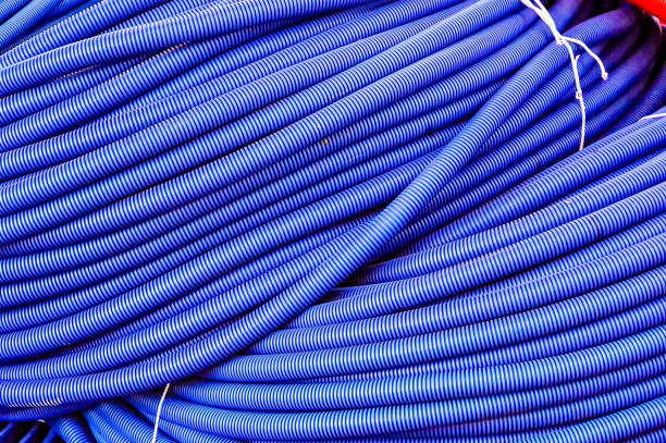 istock A blue wire is wrapped around a bundle of wires 2170945923