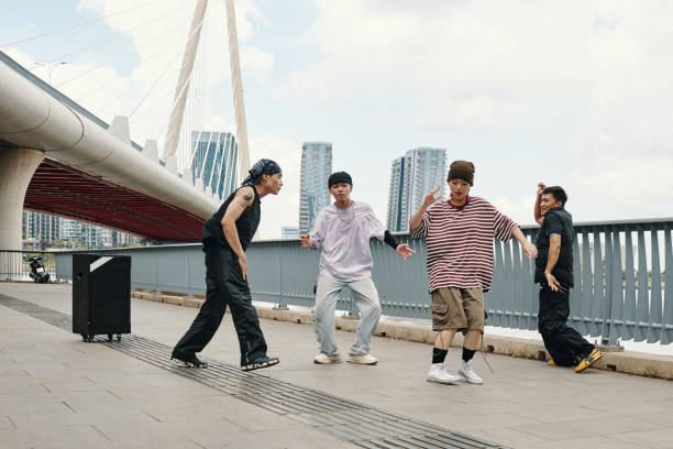 istock Enjoying Outdoor Dance Session on Urban Bridge 2170948258