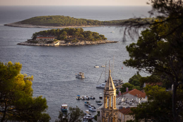 Hvar Sunset 770+ Beautiful Sunset Hvar Island Croatia Stock Photos, Pictures ...