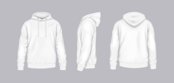 istock White hoodies of various perspectives illustration set 2170950140