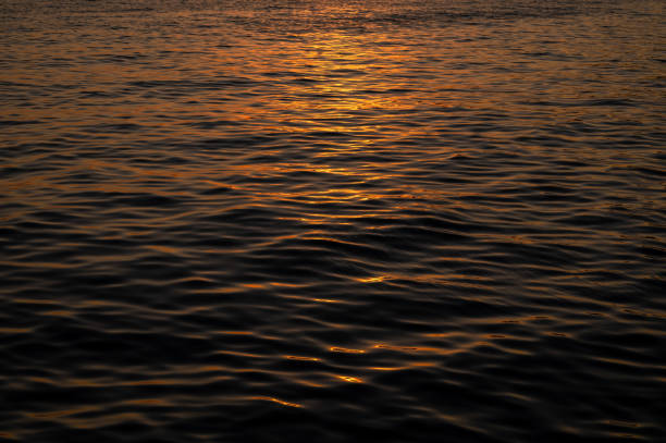istock Blue sea surface with waves at sunset, sunrise. 2170950296