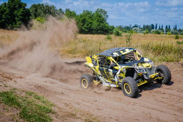 istock ATV / UTV / 4x4 driving on sandy track 2170951466