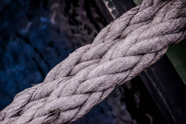 istock A rope with a white and gray texture 2170958928