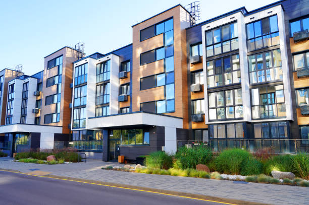 istock Modern residential building in contemporary architecture. 2170959705