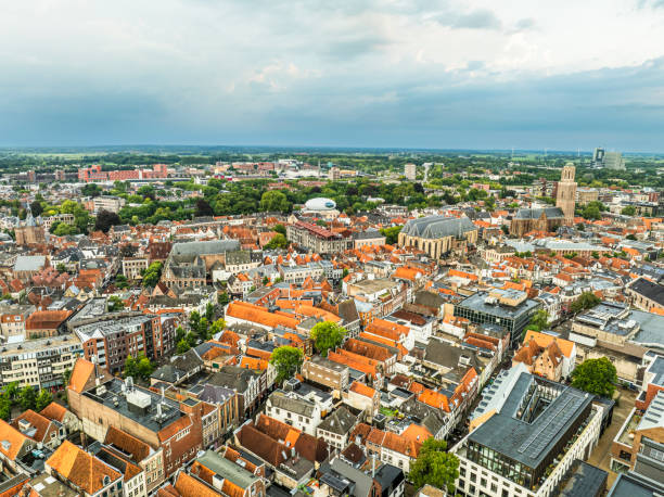 istock Zwolle from above during a summer sunset 2170966982