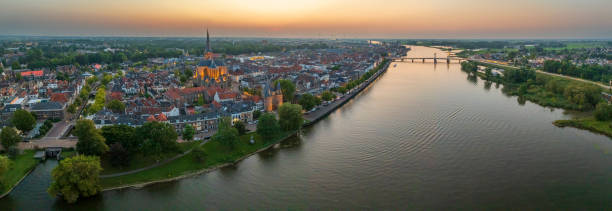 istock Kampen old town at the river IJssel during a summer sunset 2170967142