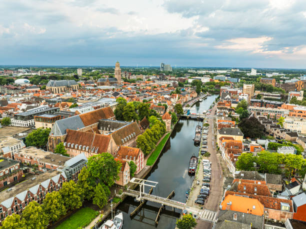 istock Zwolle from above during a summer sunset 2170967349