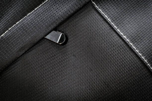 istock Abstract fabric background, Black fabric cloth background, texture of crumpled Black fabric background 2170968213