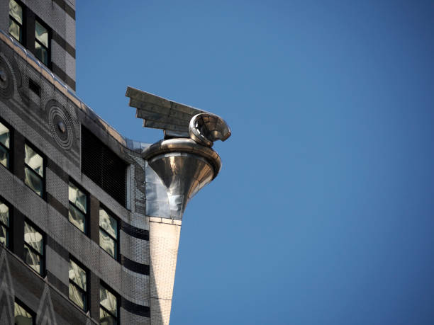iron eagle famous new york manhattan skyscrapers building detail