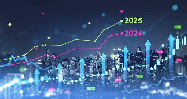 istock Bangkok skyline and growing arrows with forex graph diagrams and years 2170998339