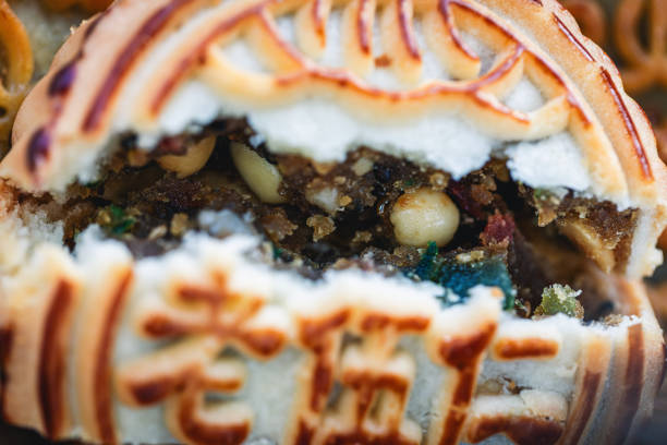 Mooncakes for Mid-Autumn Festival macrophotography