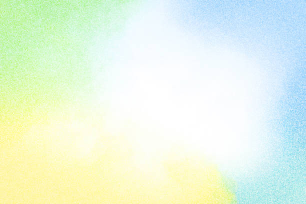 Border Watercolor Background in Pastel Colors with Stipple Texture - copy space