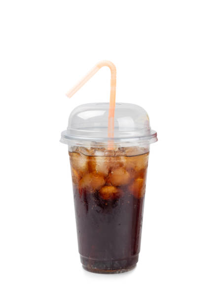 istock Cold drink to go. Cold soda water with ice in a plastic cup. Refreshing drink. 2171003499
