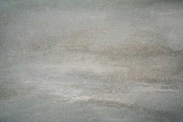 istock Abstract painted acrylic with gray and white on canvas background 2171003670