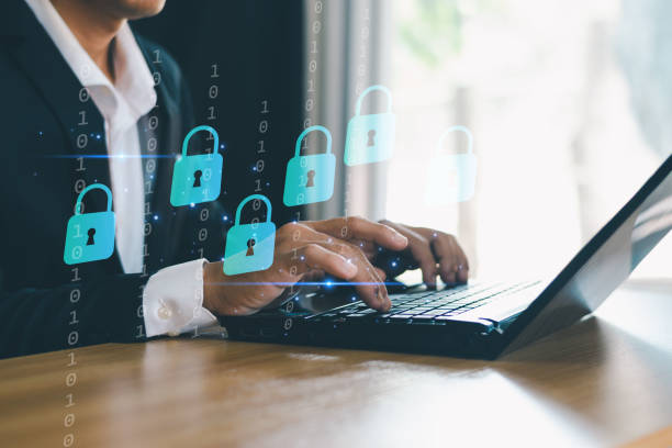 istock Network Security Smartphone Login to Online Banking Account, Data Protection for Hackers 2171012078