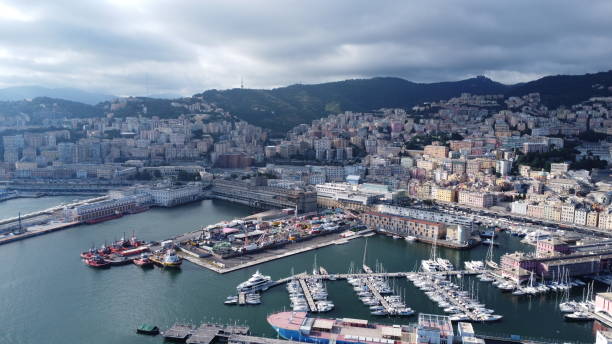 istock Porto Antico Genoa Aerial View 2171013423