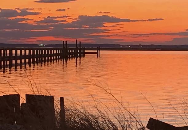 istock Orange sunset Chincoteague Va 2171022297