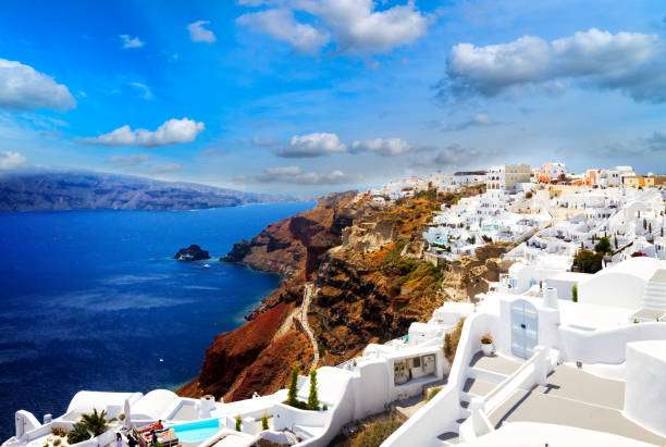 istock Oia and Aegan sea, Greece 2171022415