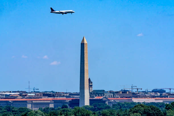 istock Washington Monument Airplane Old Post Office Commerce Department Washington DC 2171024487