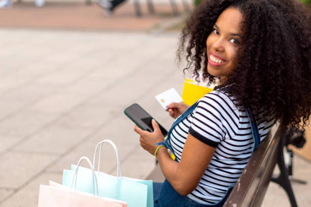 istock Mature multiracial woman shopping 2171025576
