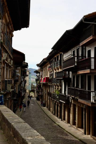istock Charming Street in Hondarribia, Spain 2171031636