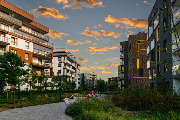 istock New houses construction. Residential house development 2171036060