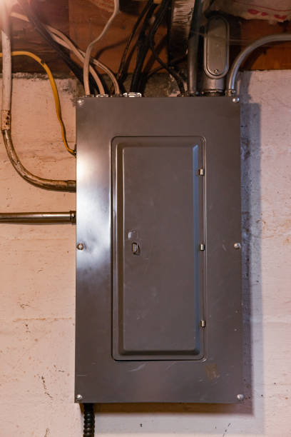 istock Old Electrical Panel Box in Basement of Old House 2171037595