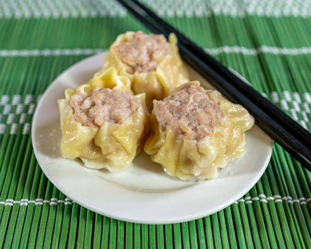 istock chifa, siu mai stuffed with ground beef, chinese snacks, closeup 2171039671