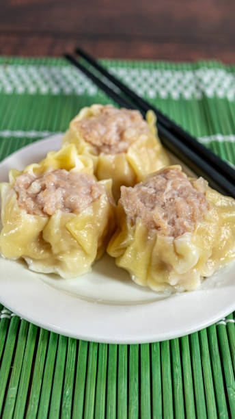 istock chifa, siu mai stuffed with ground beef, chinese snacks, closeup 2171039673