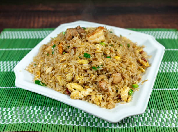 istock special chaufa rice, egg, meat, chicken, shrimp. chifa, peruvian food 2171039846
