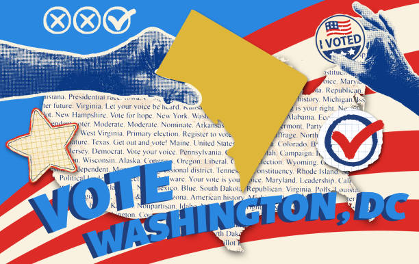 Usa Election Collage With The State - Usa Election Collage With The State Map Of Washington Dc 