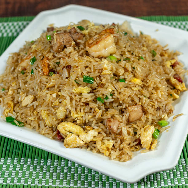 istock special chaufa rice, egg, meat, chicken, shrimp. chifa, peruvian food 2171039895