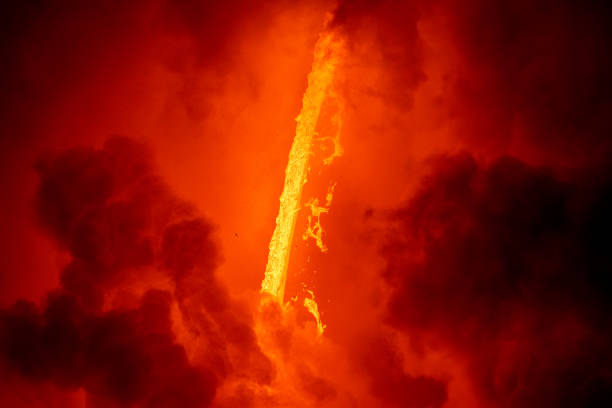 Hawaii's Kilauea volcano eruption formed a lava tube coming out the side of a cliff and emptying into the ocean, causing explosions, chemical reactions, and tremendous amounts of heat.
