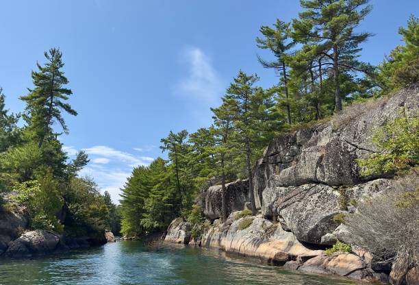 istock Rocks and Trees  Pointe au Baril, Georgian Bay 2171046212