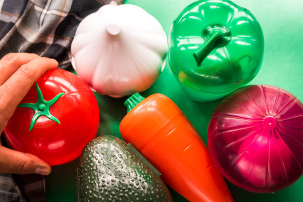 Different vegetables food containers
