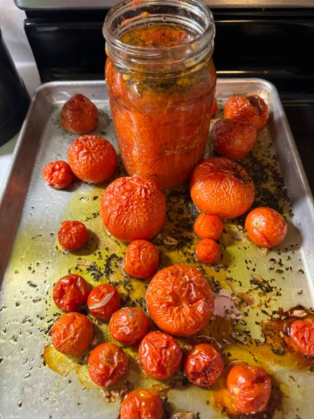istock Baked Big Boy tomatoes to make confit 2171050855