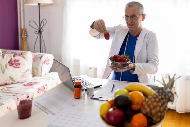istock A nutrition specialist holding online consultations with patients using a wireless laptop in medical clinics. 2171052406