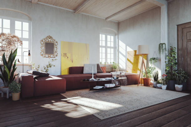 istock Rustic living room in old rural house 2171057779