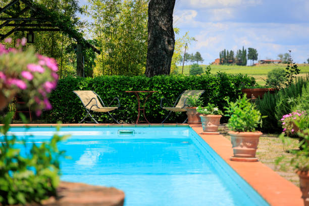 istock Luxury travel swimming pool 2171064367