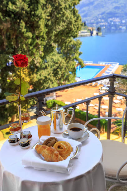 istock Luxury breakfast in terrace, Lake Como 2171064468