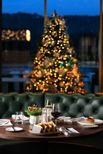 Luxury fine dining at Christmas time