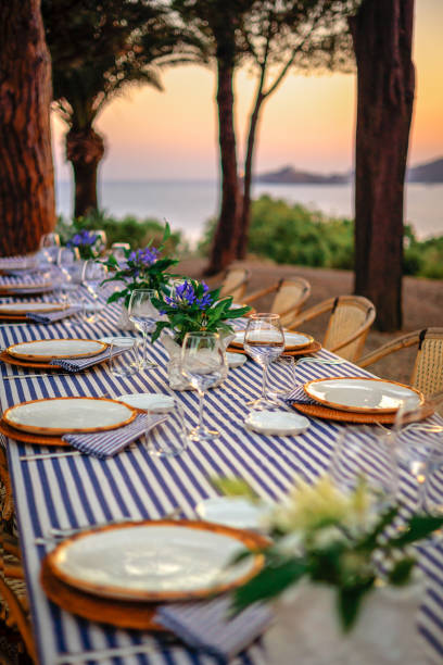 istock Luxury fine dining by the sea 2171065696