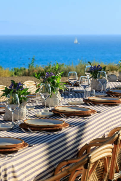 istock Luxury fine dining by the sea 2171065698