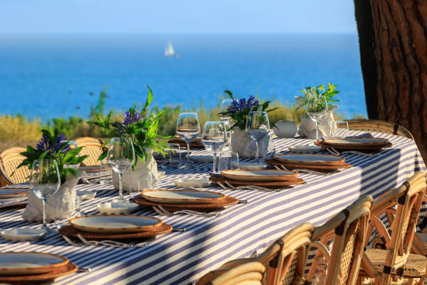 istock Luxury fine dining by the sea 2171065700